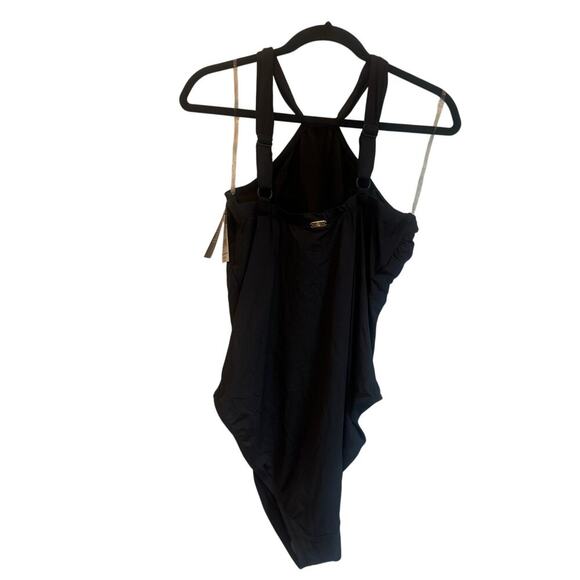 Lauren Ralph Lauren Tummy-Control High-Neck One-Piece Swimsuit Size 18W Plus NWT - Picture 4 of 13